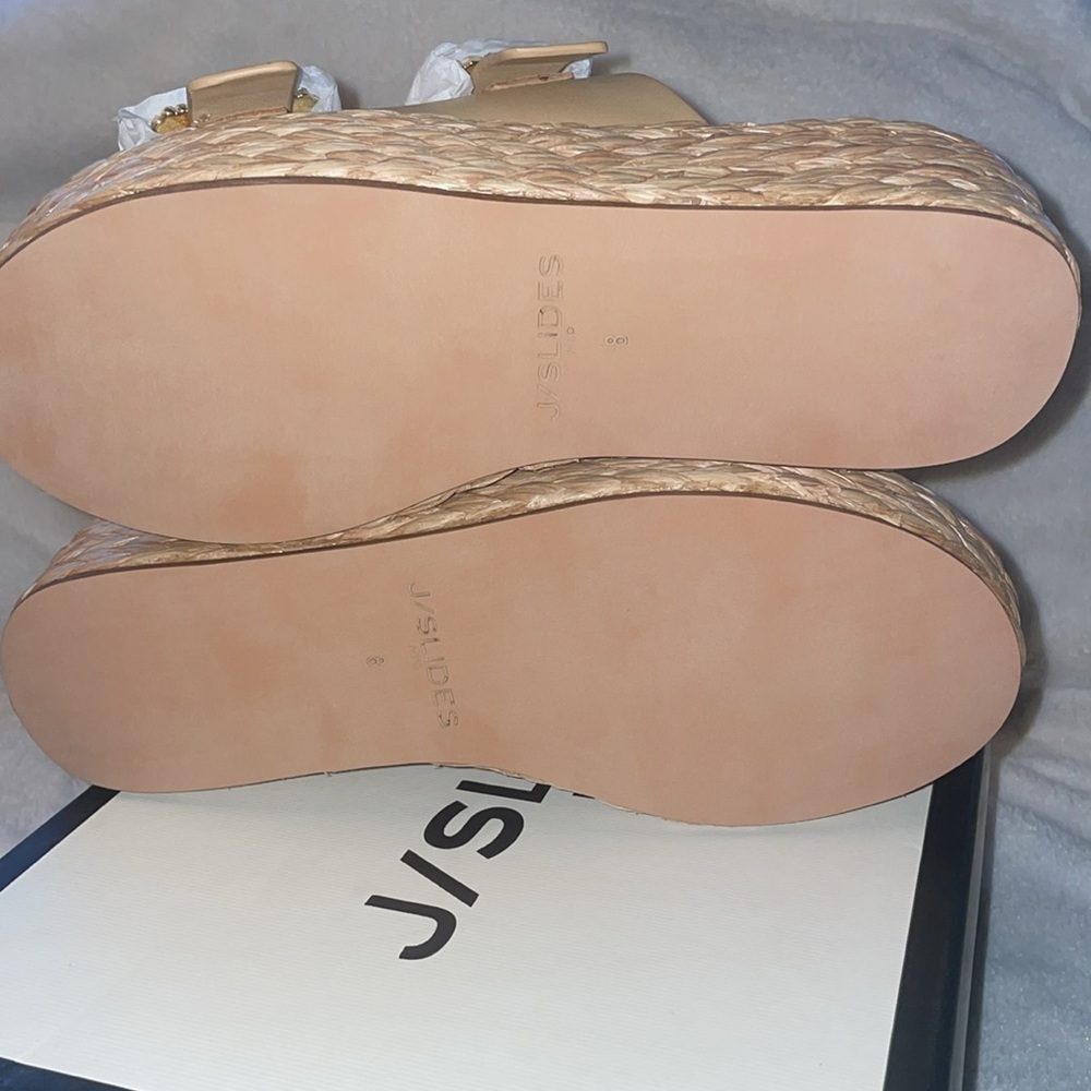 NWT J/SLIDES QUINLEY Sand Leather Sandal - Picture 14 of 15